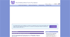 Desktop Screenshot of childhoodbraintumor.org